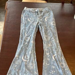 Romwe Flare Sun and Moon Flare Jeans